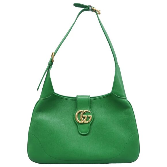 Gucci Handbags - 100% Authentic GUCCI Aphrodite Green Leather Shoulder Bag